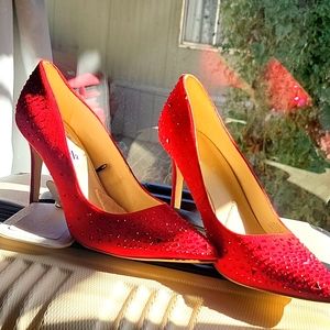 Red Spike Heels